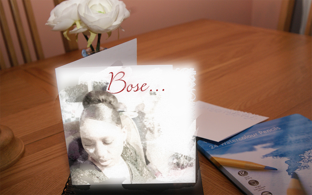 valentine greeting card portrait