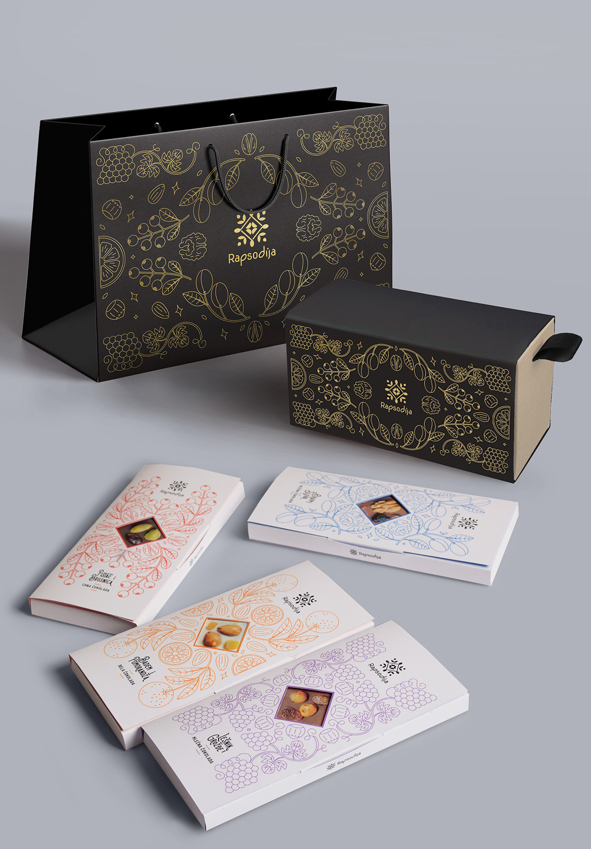 brand branding  chocolate chocolate packaging graduation project graphic design  ILLUSTRATION  Packaging product design 