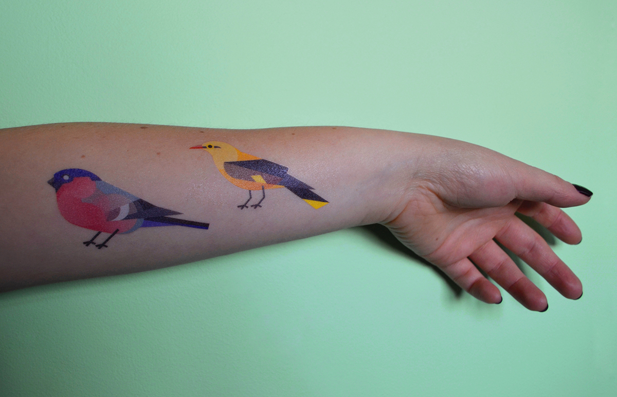 birds ILLUSTRATION  tattoos children Theatre festival wroclaw