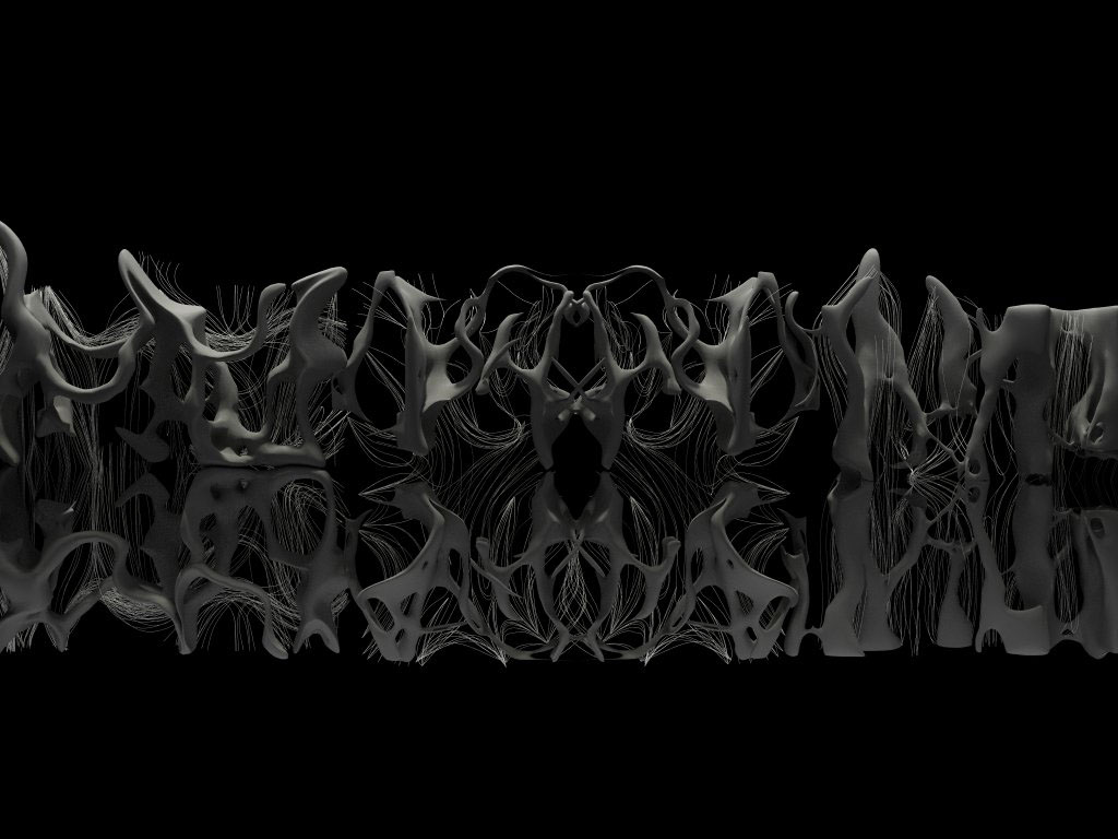 architecture interactive design bone structure black and white product