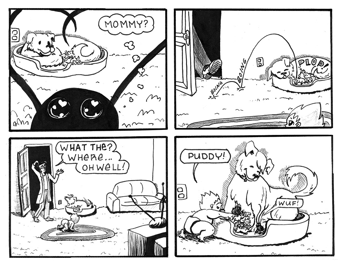 Walter and Roachy  comic  webcomic  comic strip cartoon  roach  Bug boy dog friends Walter Roachy