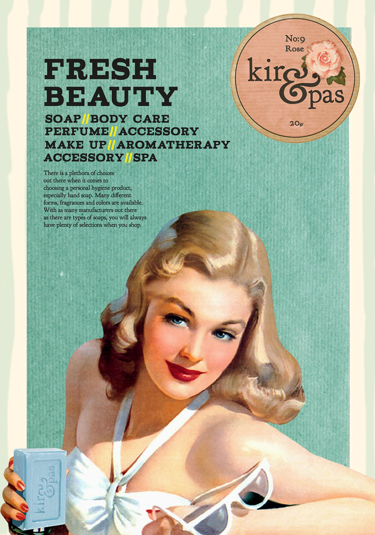 soap Body care body oil 50's vintage