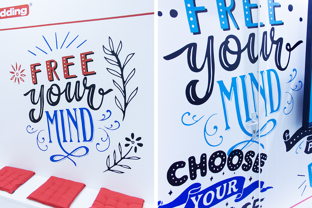 Handlettering lettering type HAND LETTERING Deutschland germany drawing letters trade fair Fair