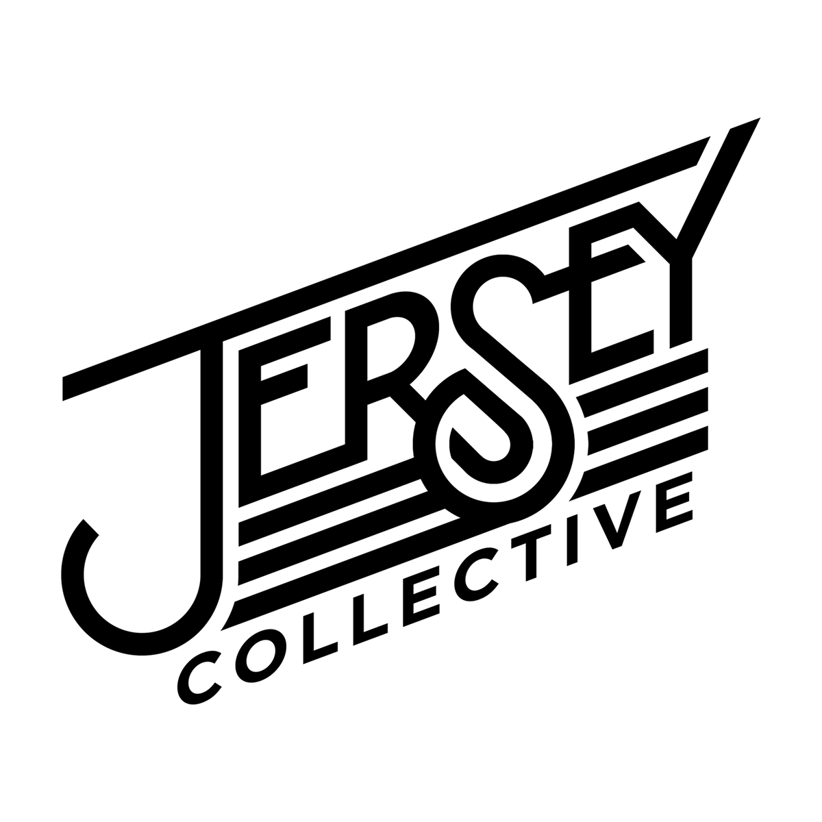new jersey Collective  lettering logo identity NJ