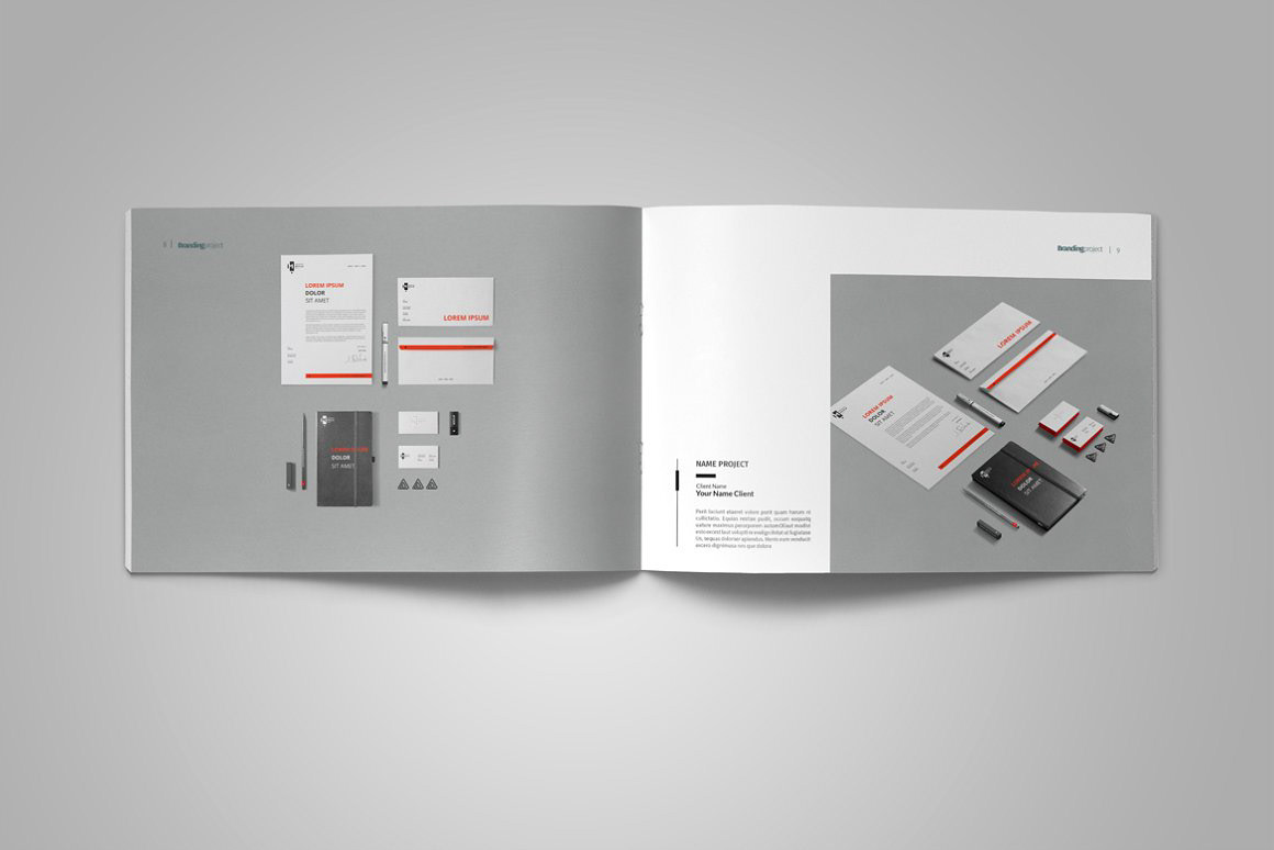 brochure clean designer graphic design  InDesign Multipurpose portfolio template