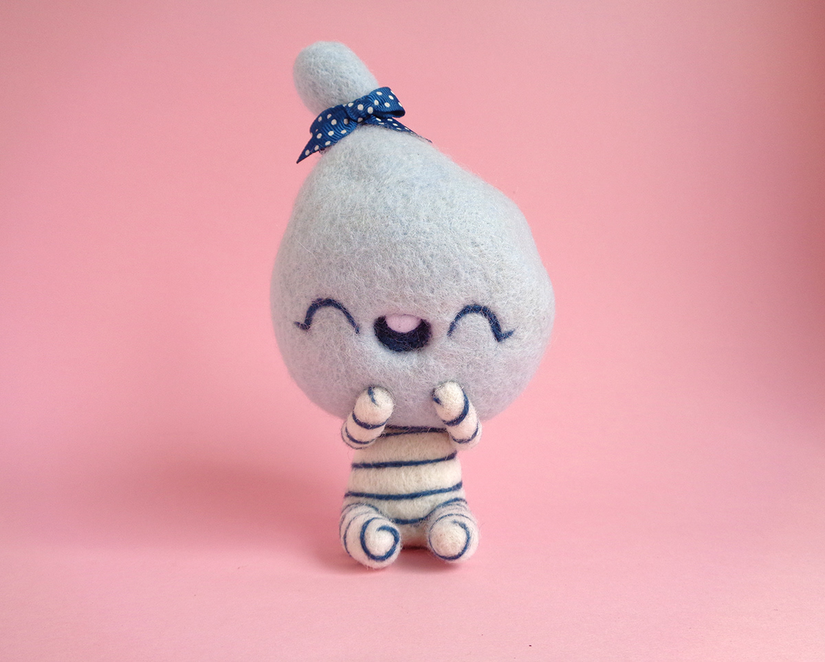 cotton candy art toy designer toy art doll soft sculpture plushtoy droolwool toy art kawaii doll cute doll