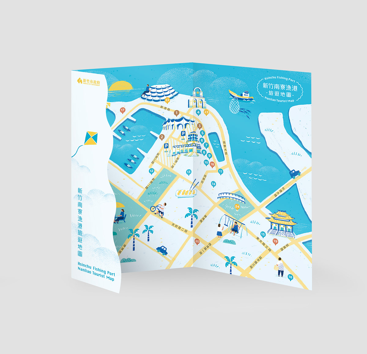 brochure city design flyer Guide ILLUSTRATION  infographic map tourist Travel