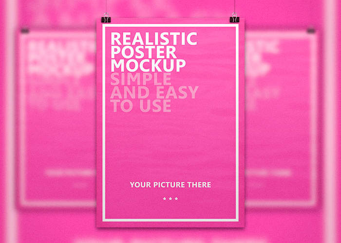 realistic poster free Mockup mock up mock-up gratis freebie photorealistic mock up flyer