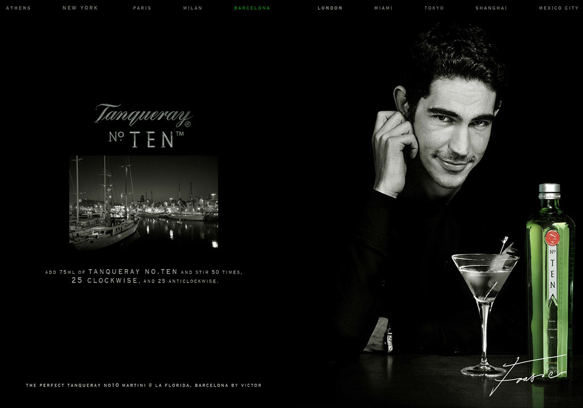 Tanqueray Ten diageo Reserve Brands Group gin Martini