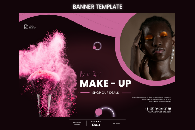 makeup banner design Socialmedia Social media post