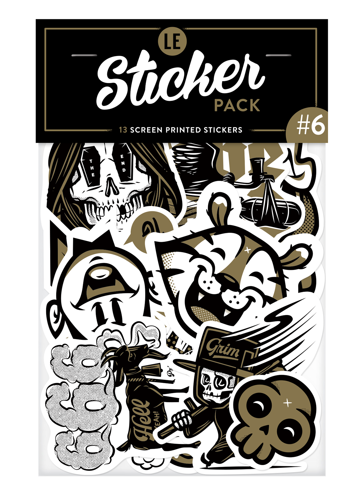sticker Stickerpack cartoon skull TOUGUI travisprice ekiem