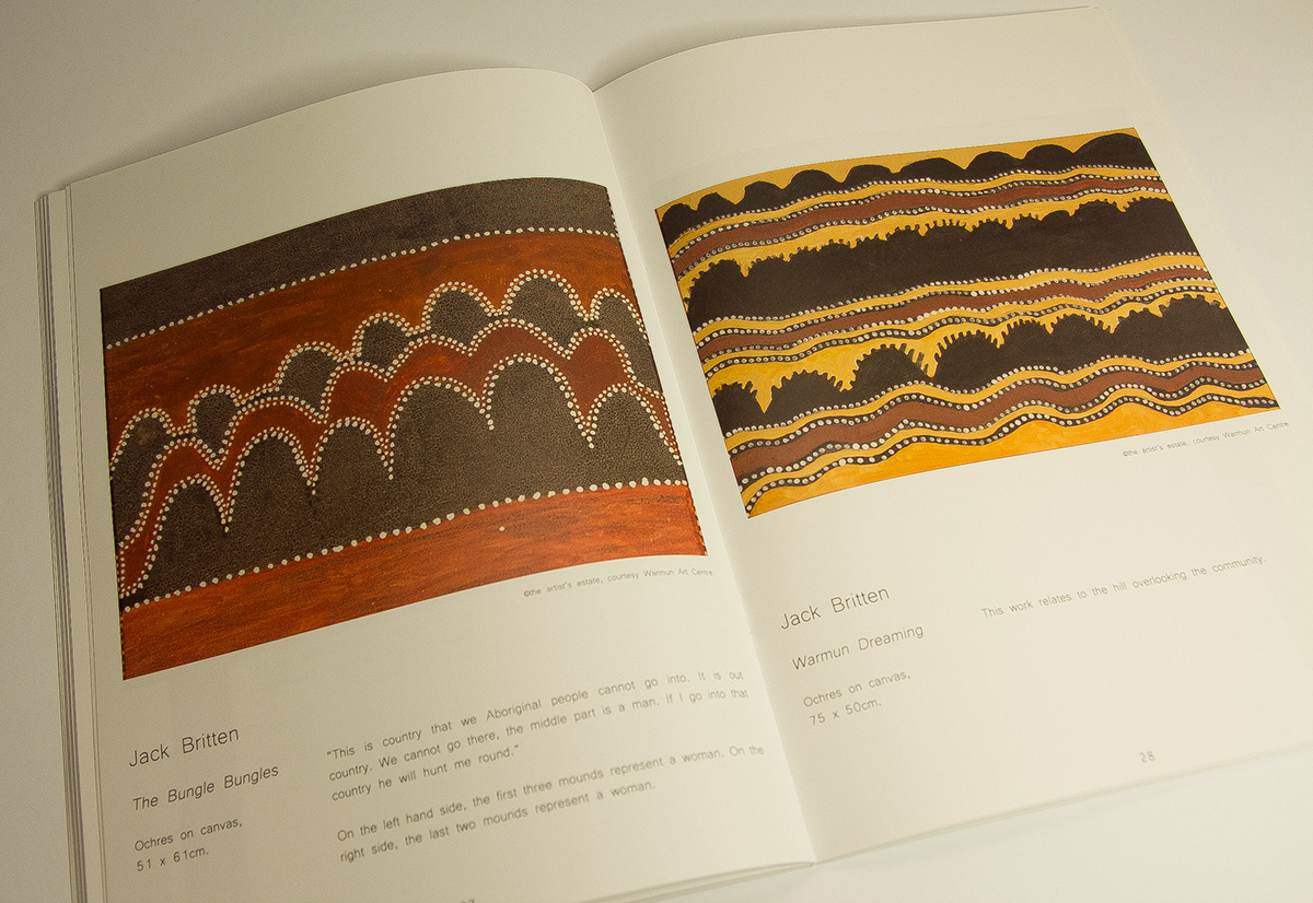 Warmun Exhibition  Catalogue exhibition catalogue gifts of the artists ACU Kimberley