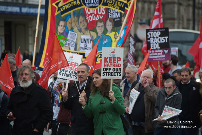 Liverpool Anti-racist anti-fascist anti-fascism Unite the union march rally demo demonstration Event protest protests press photography