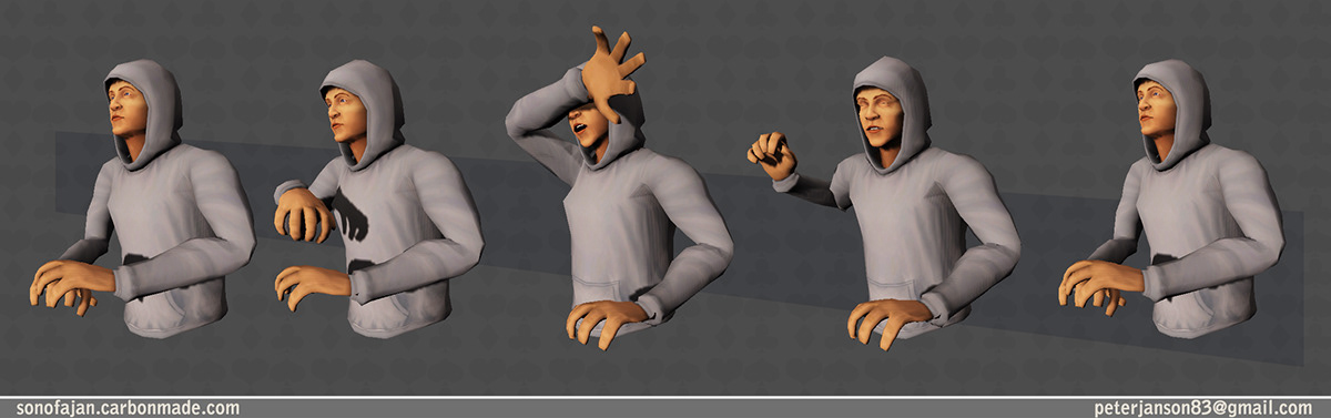 Poker  iOS UDK Character lowpoly