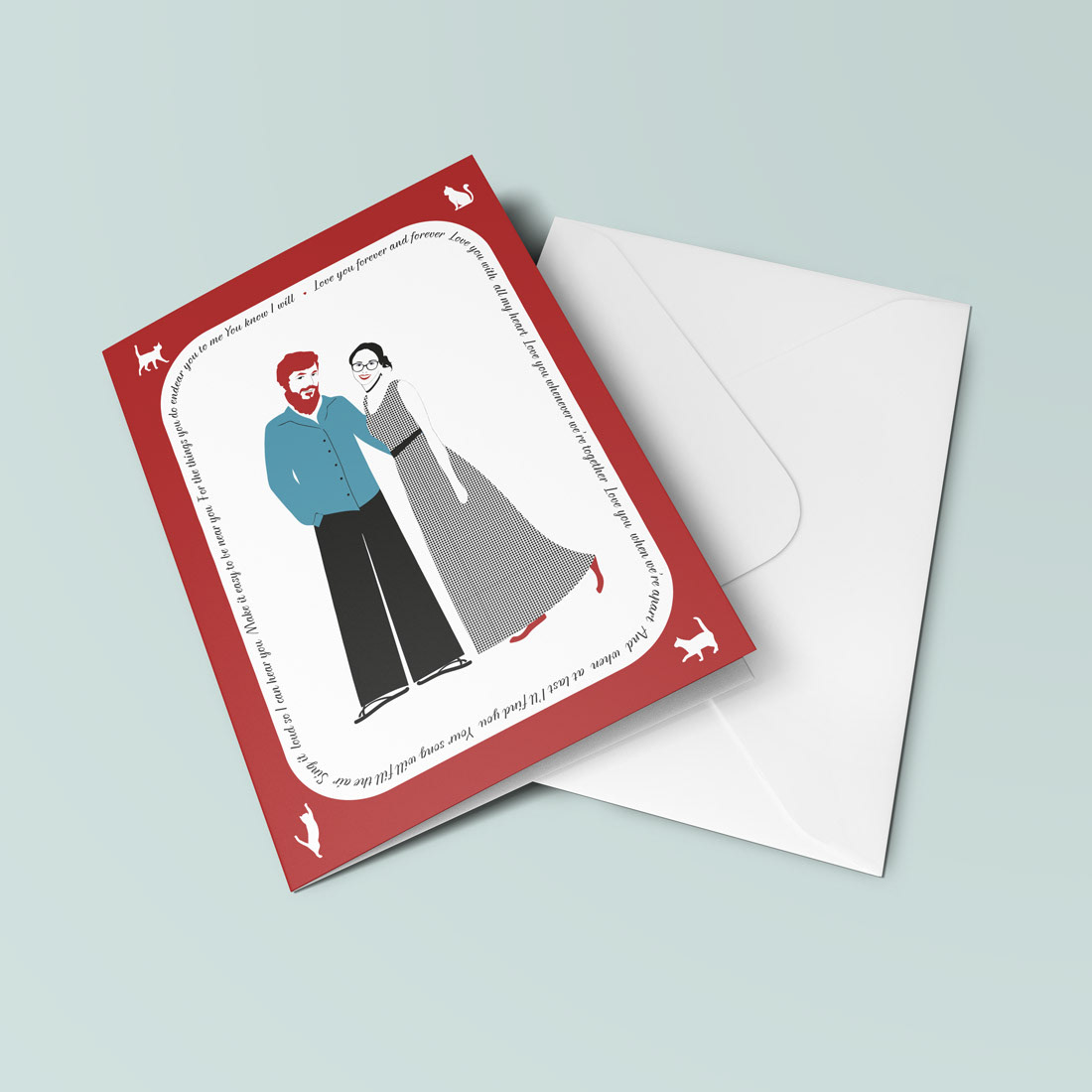 love you wedding couple Illustrator illustrations luisa tosetto happy Photography  graphic design  designer