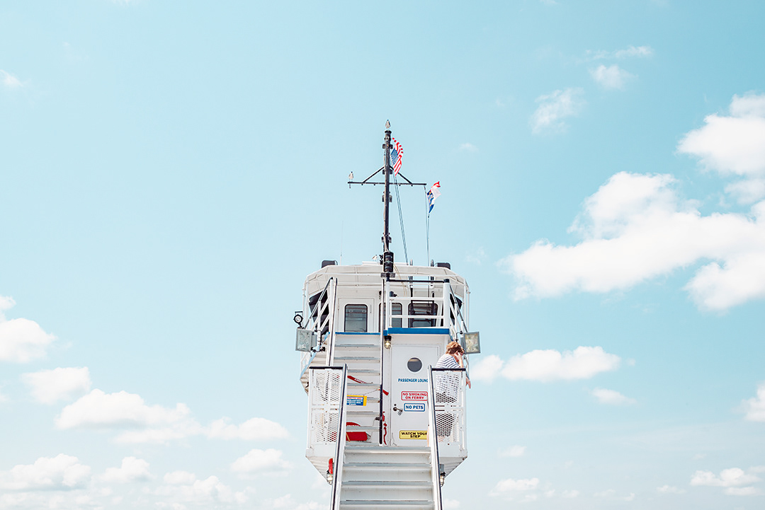 nc north carolina ferry cruise boat river sea nautical seagull minimal