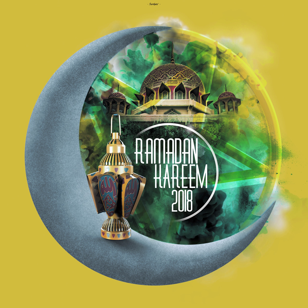 crescent lantern mosque Photo Manipulation  ramadan ramadan kareem edit Editing  editorial graphic design 