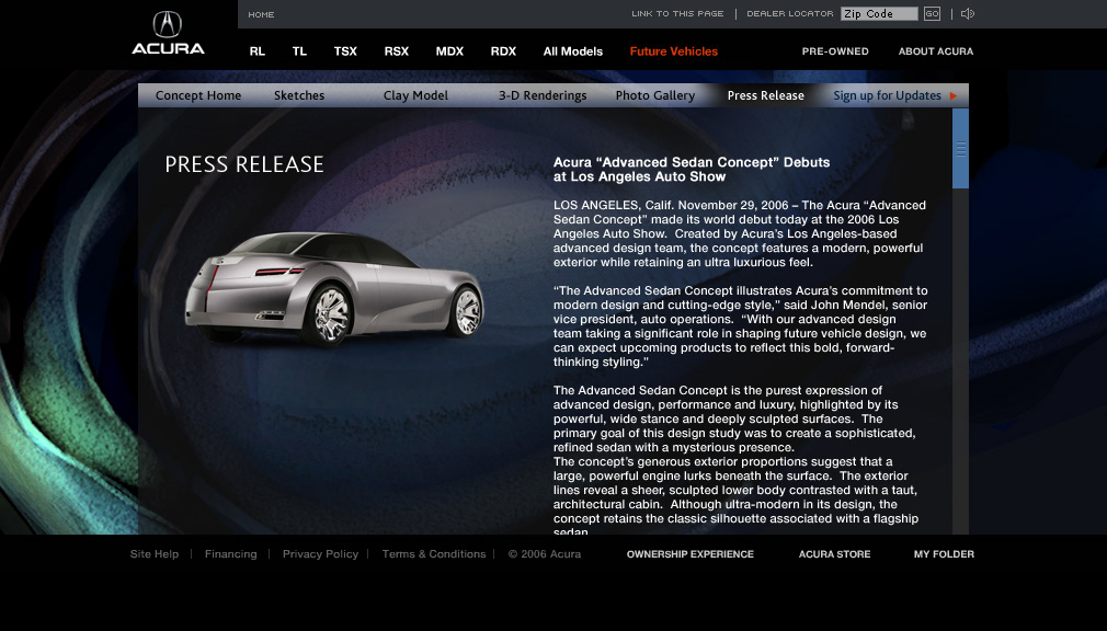Web automotive   digital branding interactive microsite Adobe Portfolio Product Branding