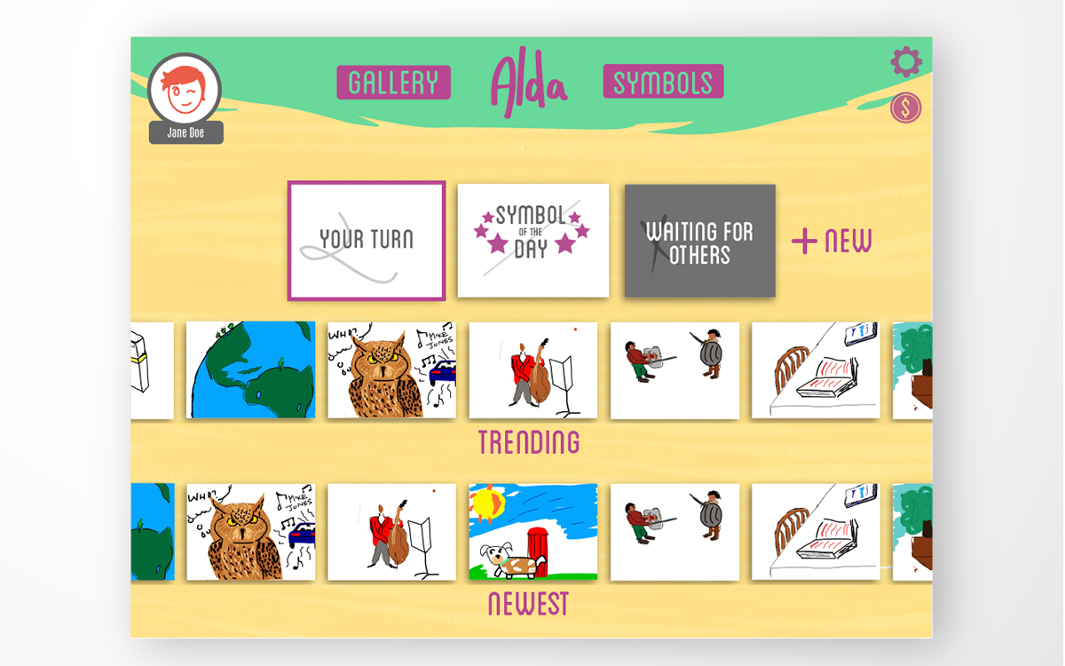 alda app iphone iPad Interface child game
