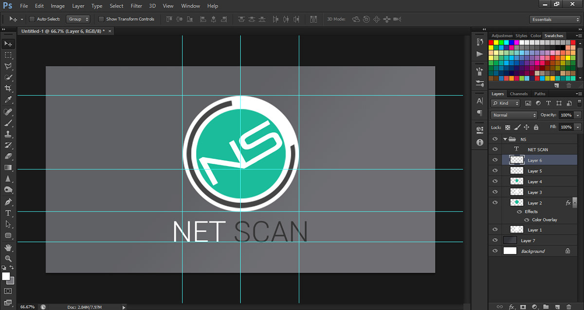 Final year Project NetScan networking Poster Desgin infographics Logo Design
