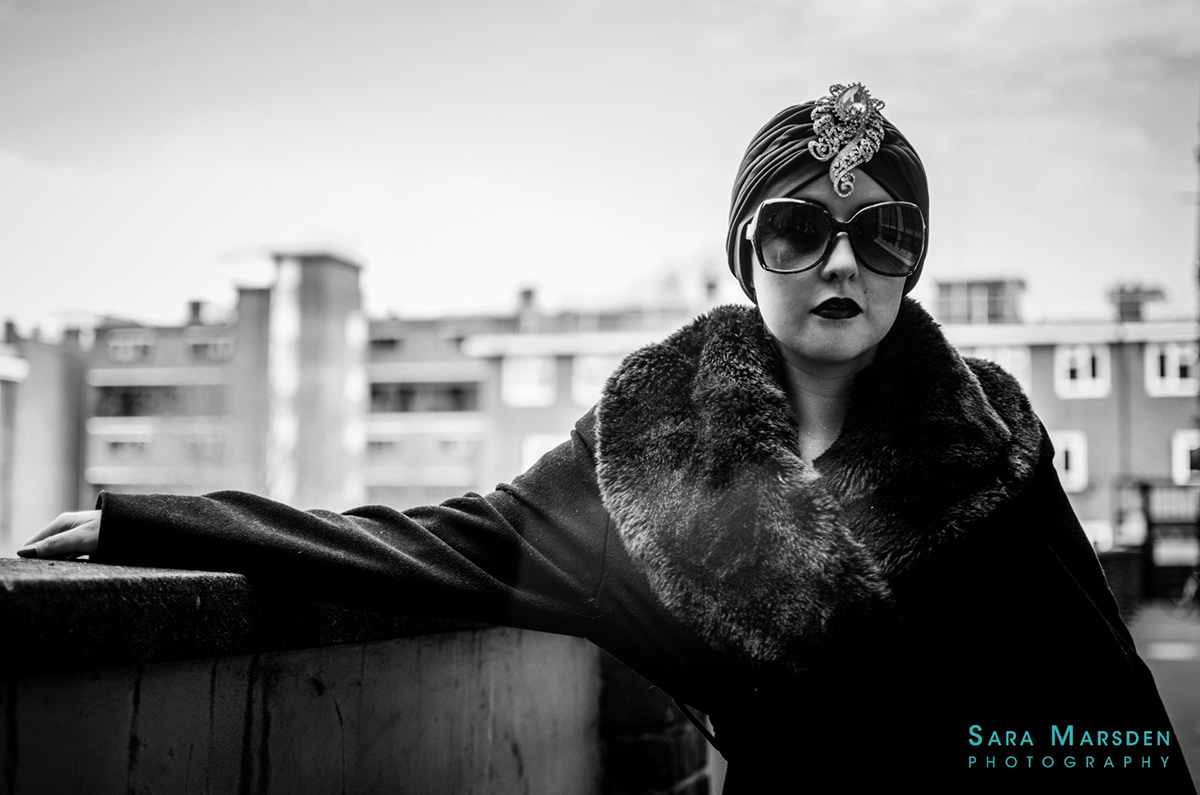turban Burlesque model nina labelle glamour