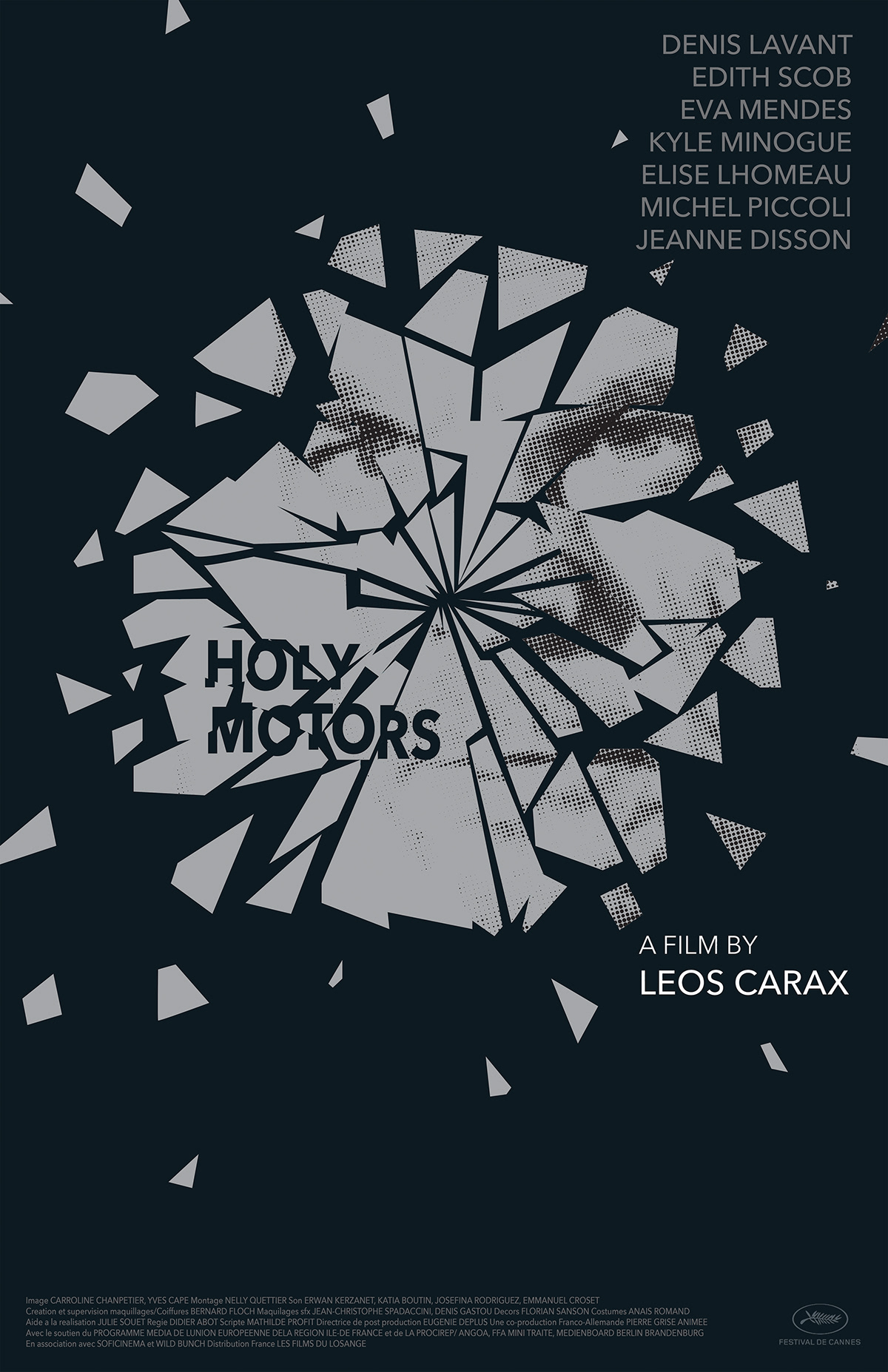 holy motors poster graphic design  movie Leos Carax