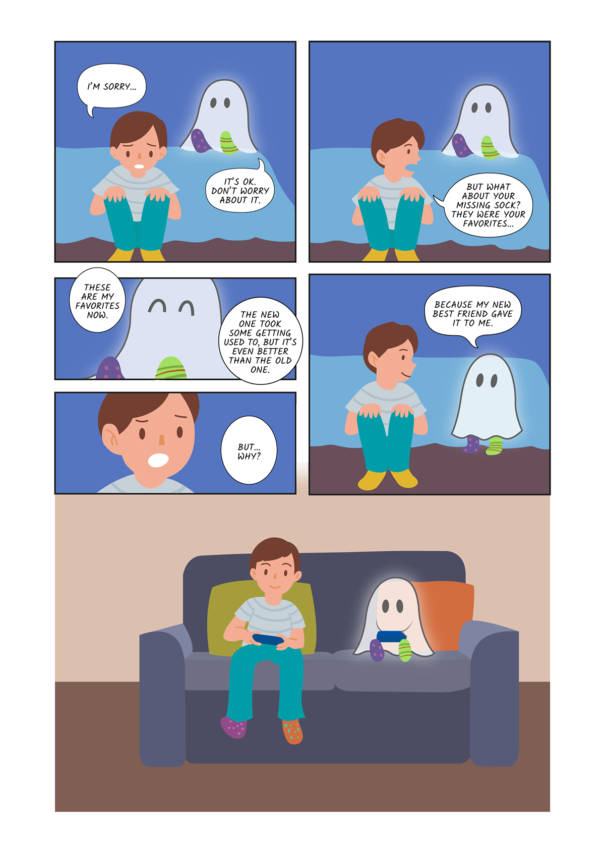 comic ILLUSTRATION  ghost peru children kids