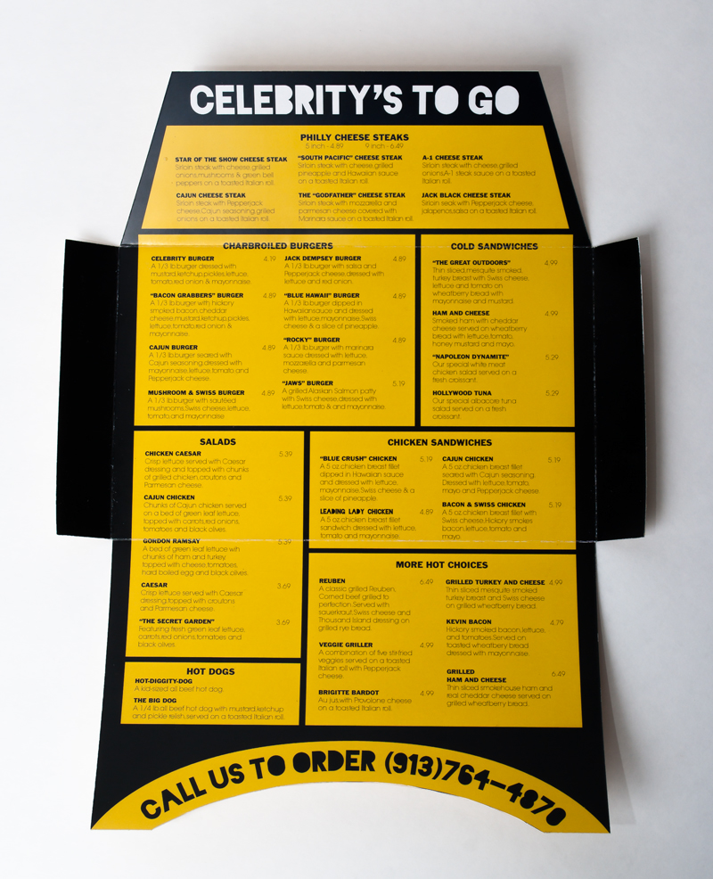 Celebrity Restaurant Branding Logo redesign vintage logo envelope menu gift card Oscar Envelope
