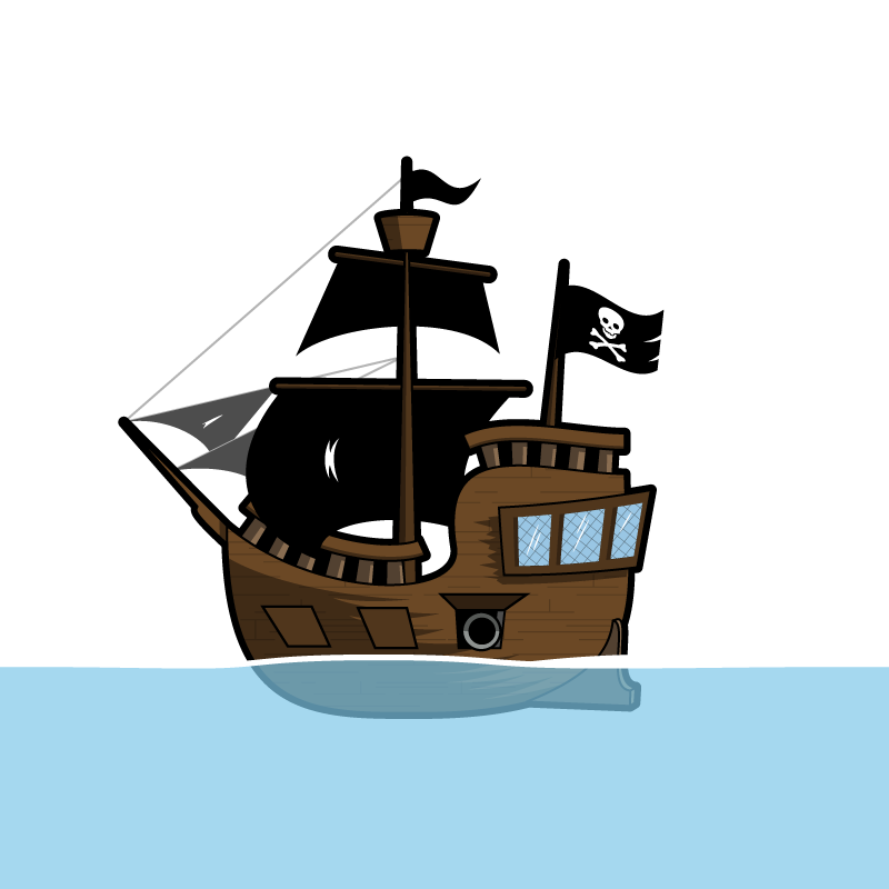 Cat Skydiving pirate ship submarine