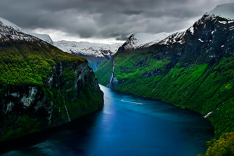 norway fjord water light Landscape Nature