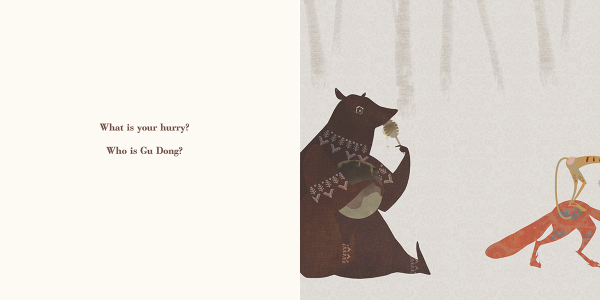 children's book children animal rabbit monster monkey tiger bear FOX paper cut collage editorial