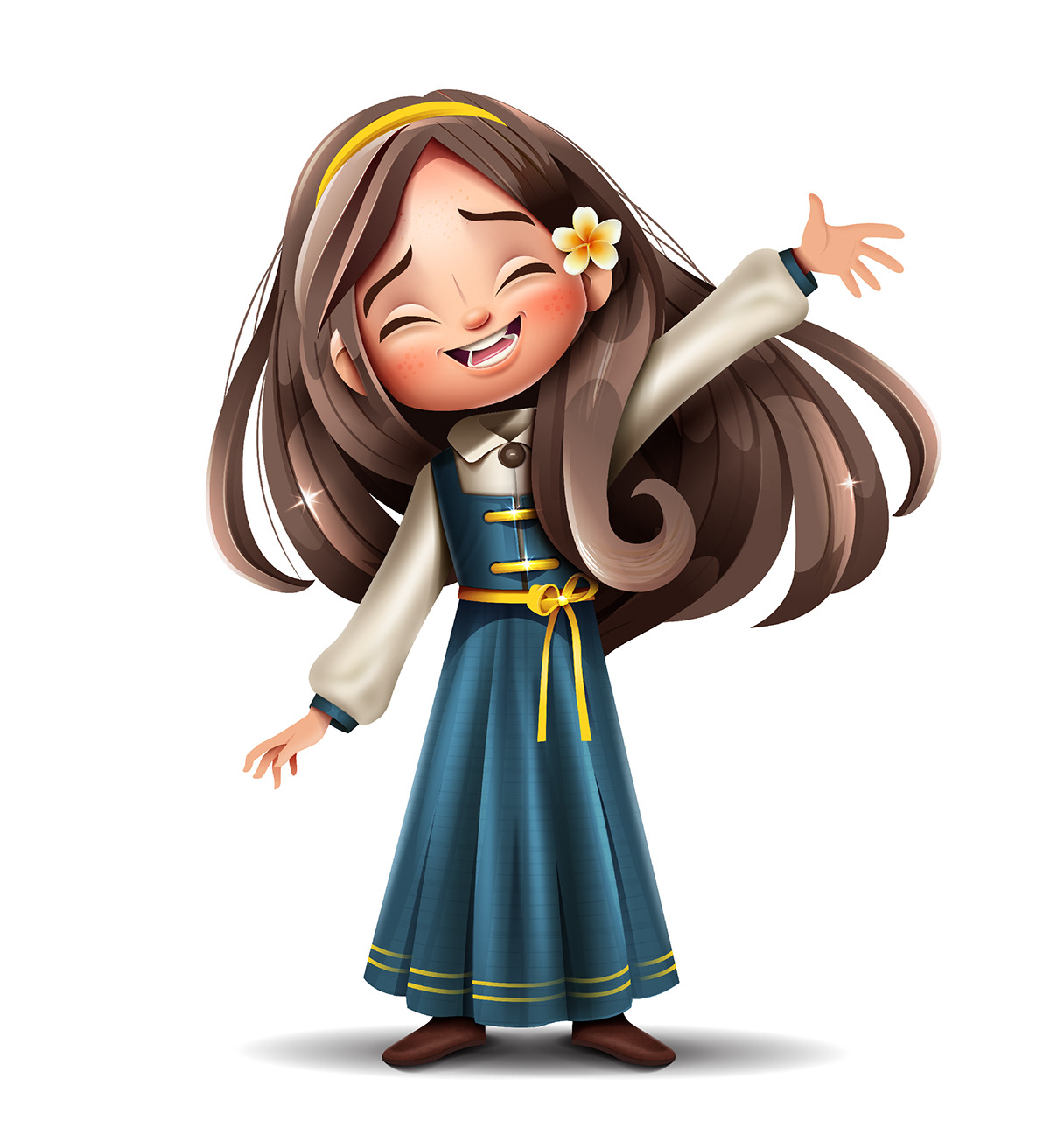 Arab kids سراج باسل serag basel vector art Character design  Muslim Kids Saudi Arabia Creative Character Hero Kids princess girl