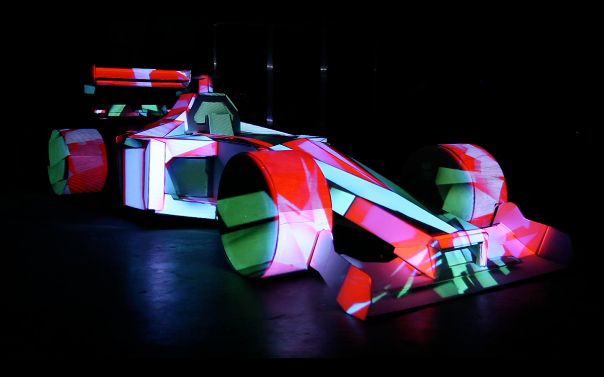 projection mapping projection mock up Mockup crafting Formula1 Formula 1 f1 race race car racecar