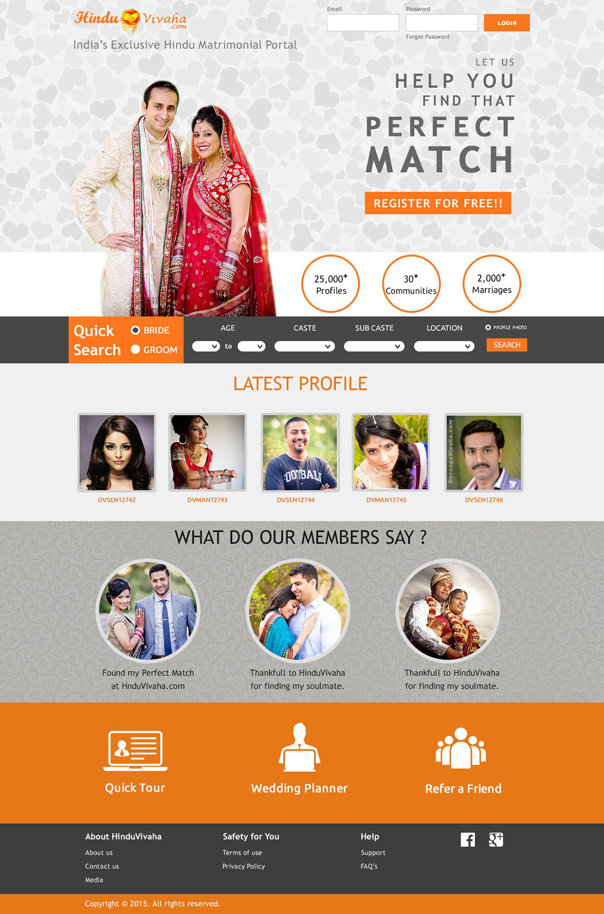 Matrimonial Website Design on Behance