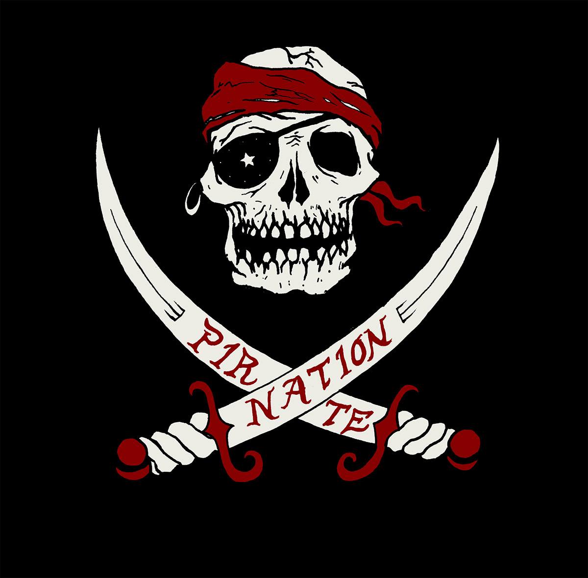 pirate pirate nation skull Skull and Crossbones Rum shirt shirt design Collaboration key west sarasota miami Austin