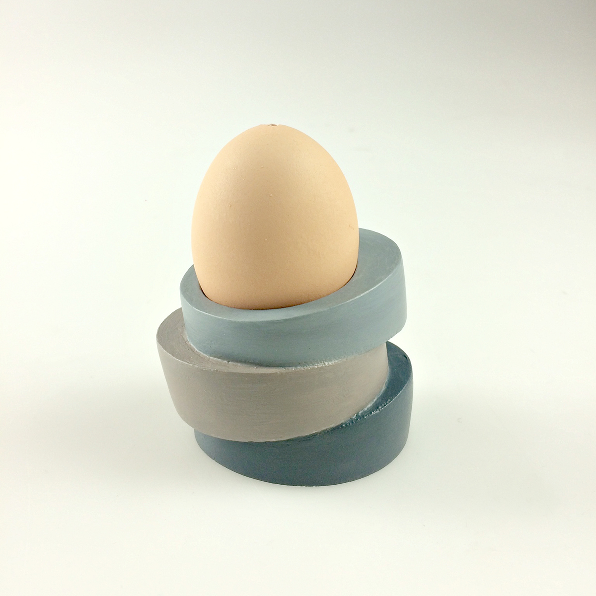 egg cup holder stones organic stacking balance zen natural Foam model