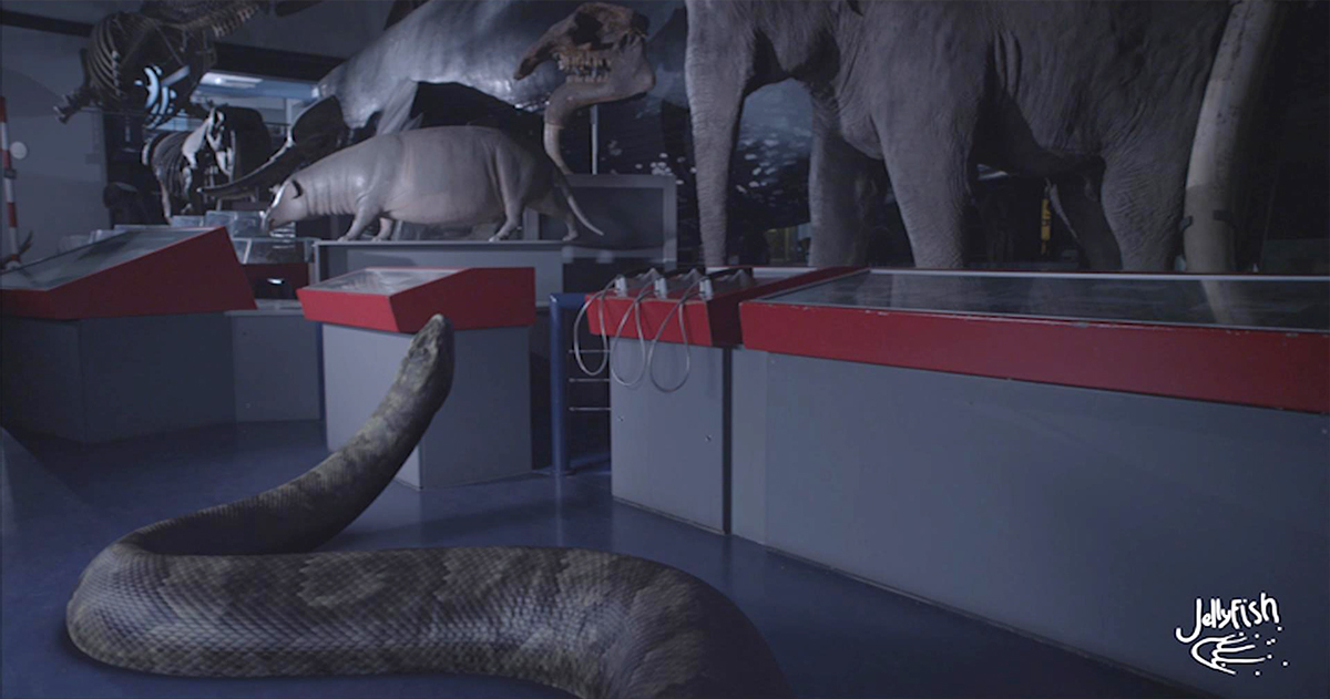 david attenborough natural history museum alive 3D Dr.Easy Florin Dragoi 3d lighting snake