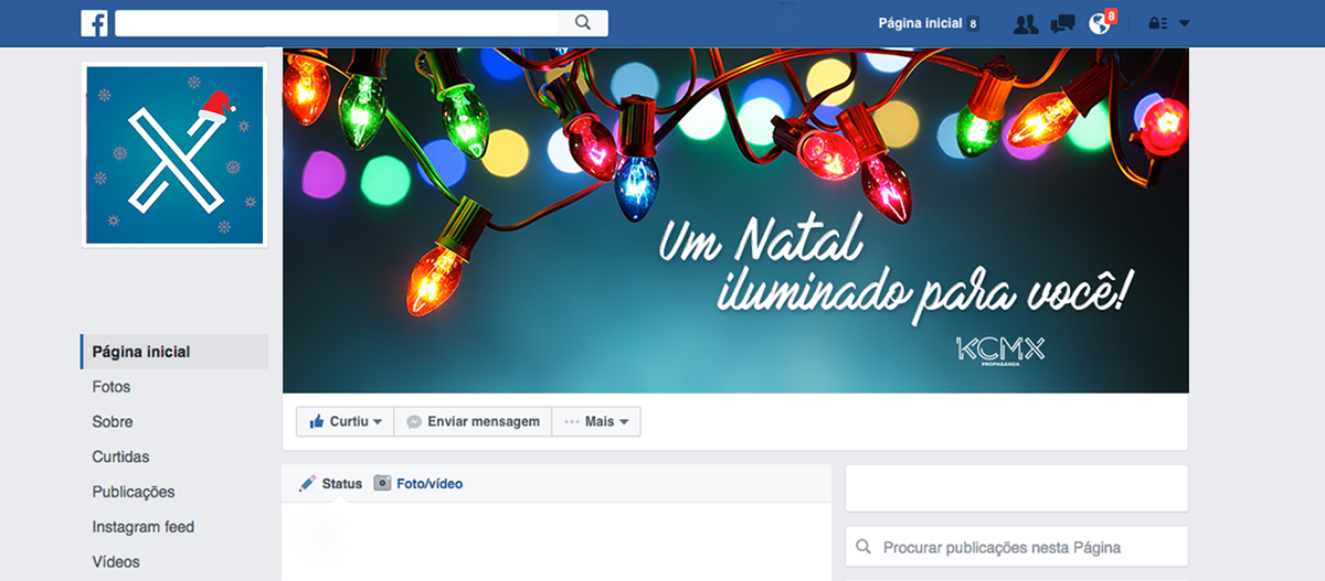 capa facebook fim de ano natal
