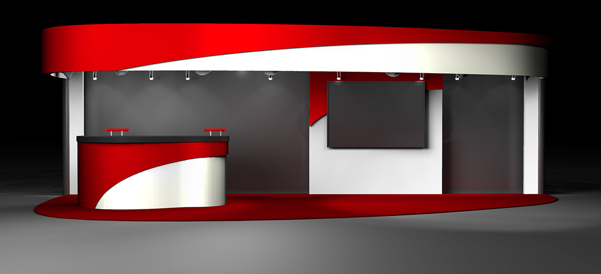 booth red concept