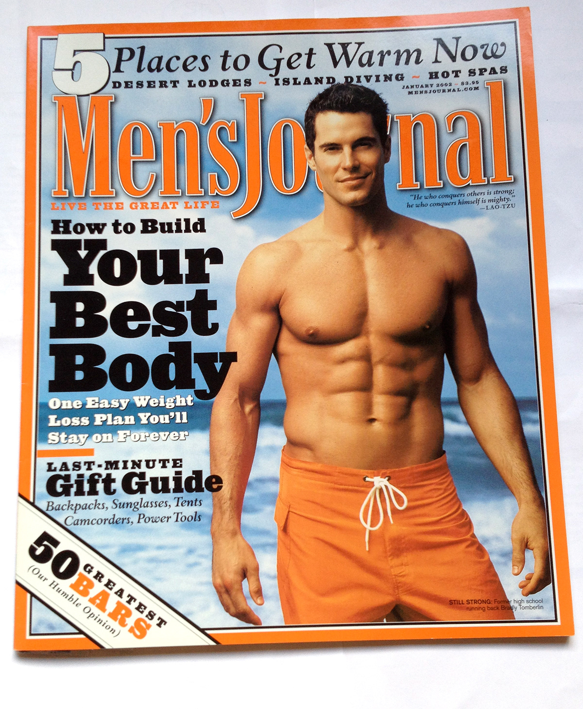 magazine cover spread mens journal lawton michael design