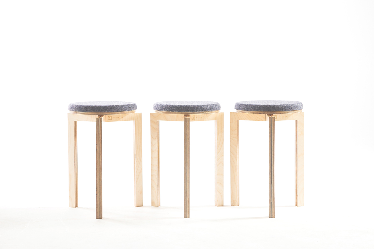furniture Scandinavia birch modernism Minimalism stool