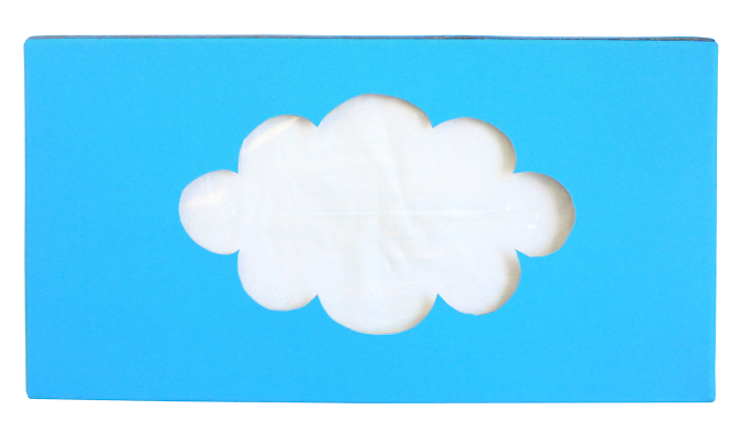 cloud  tissue Tissue Box SKY cute blue Packaging industrial  design