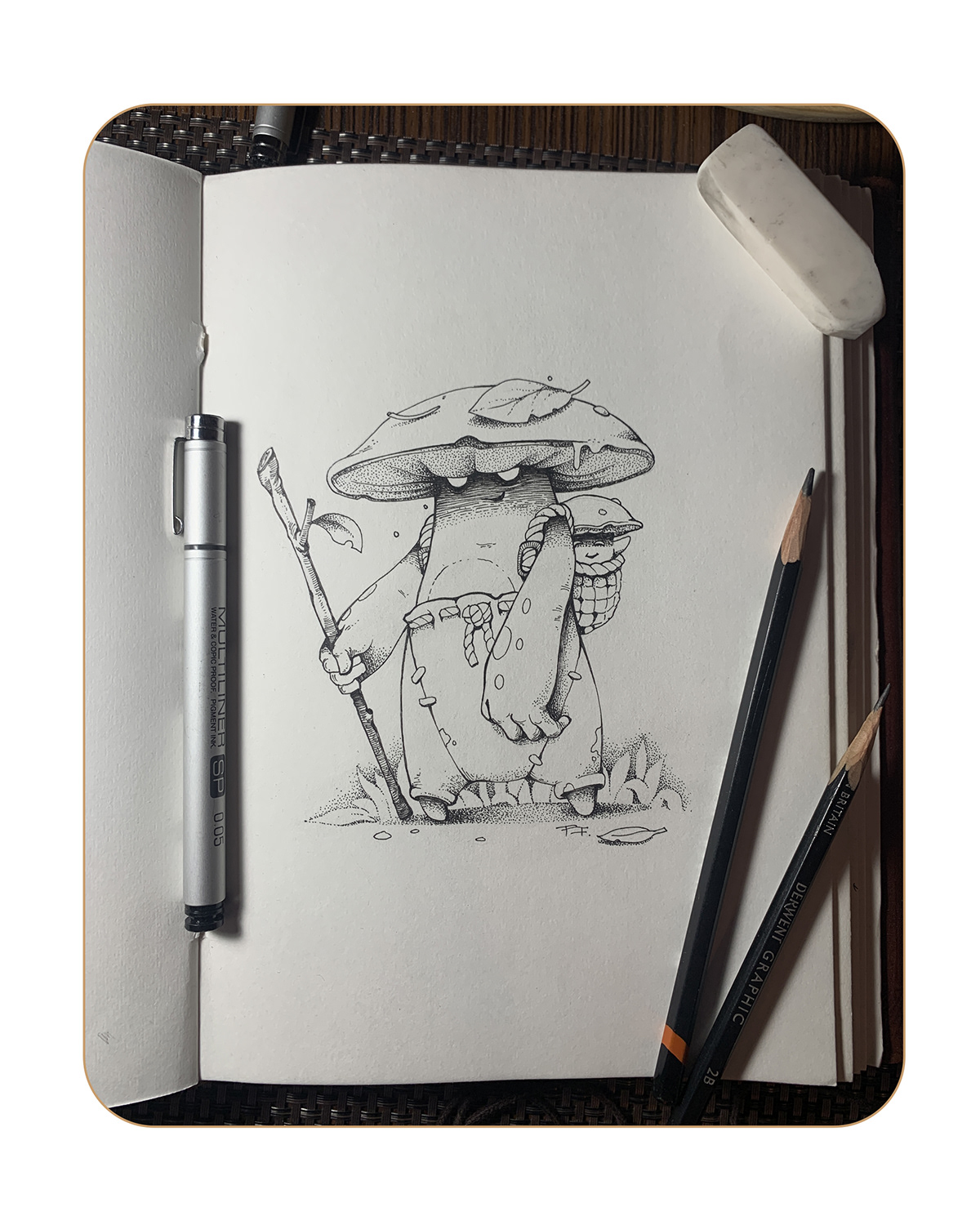 artwork artist sketch ink drawing pencil creatures cute sketcbook