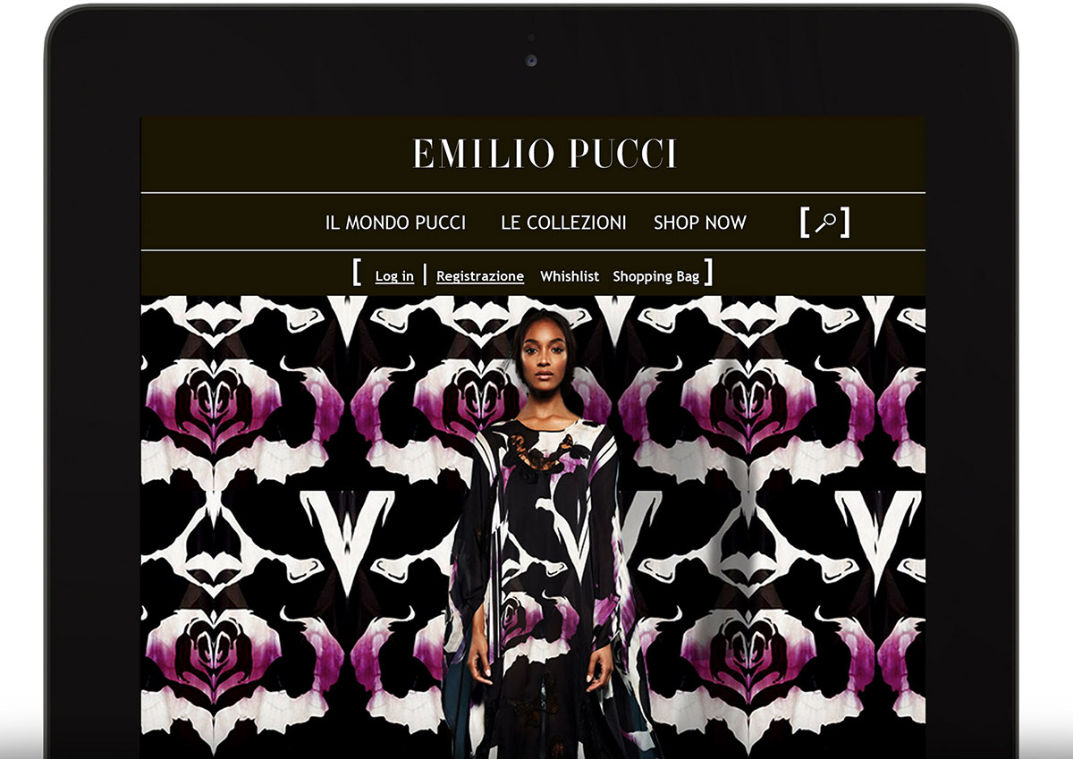 iPad Website texture fashion apparel Ecommerce