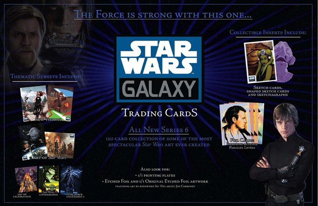 Topps trading cards star wars George Lucas STAR WARS GALAXY THE ART HUSTLE
