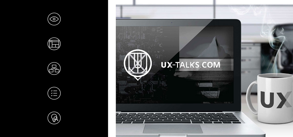 ux UI branding workshop orange black landingpage Web user experience