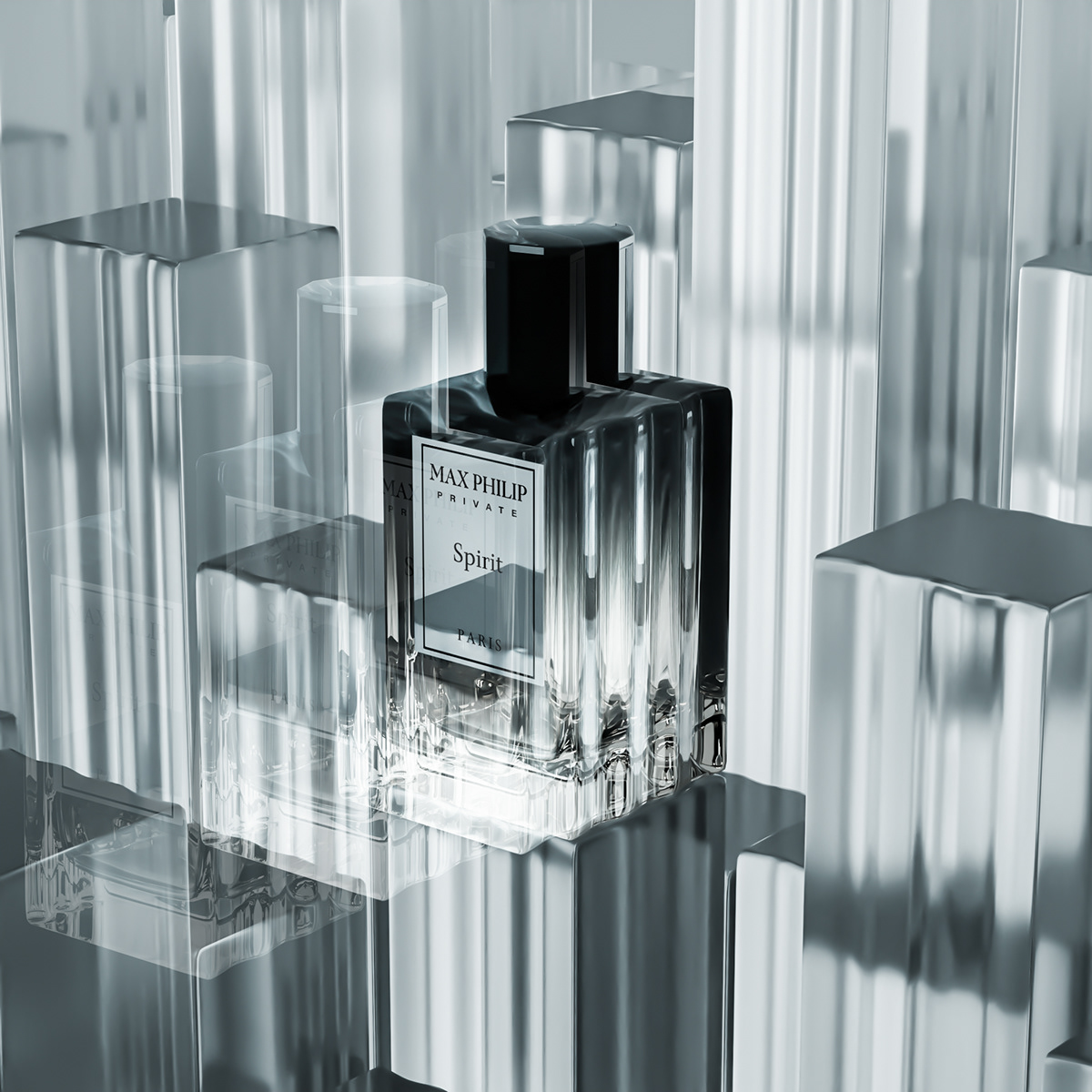 3D perfume Render blender art