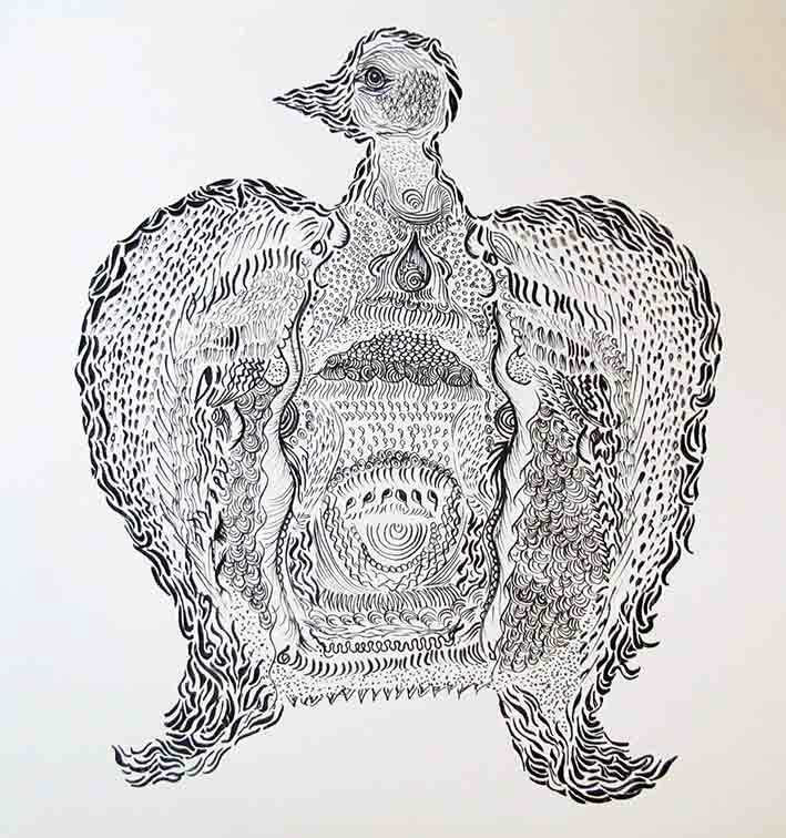 My Sketch Book pattern design Nature black & white animals people Style texture illus