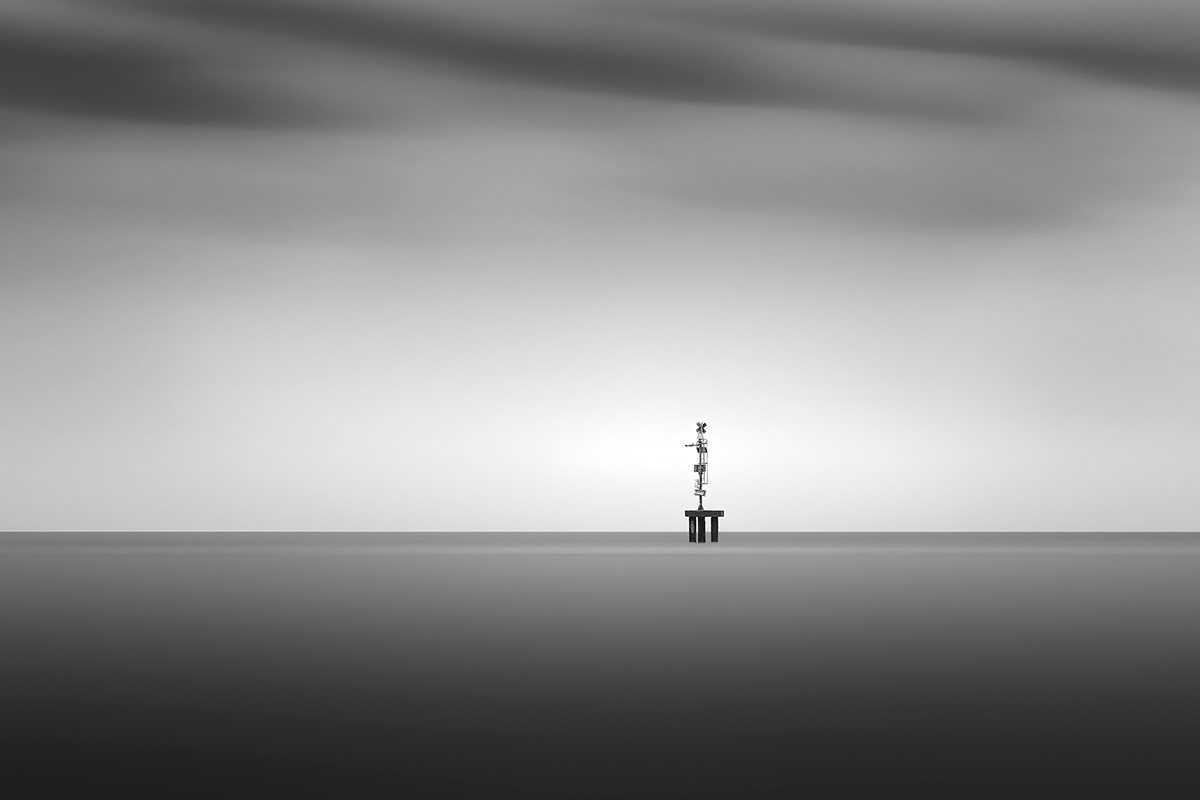 Minimalism abstract black and white Photography  FINEART long exposure water fog monochrome sea