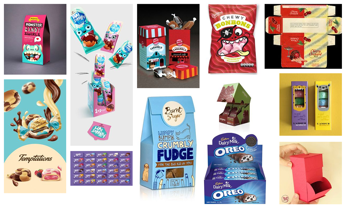 Snoep snoepverpakking Candy candy packaging Packaging blender photoshop Illustrator design fire
